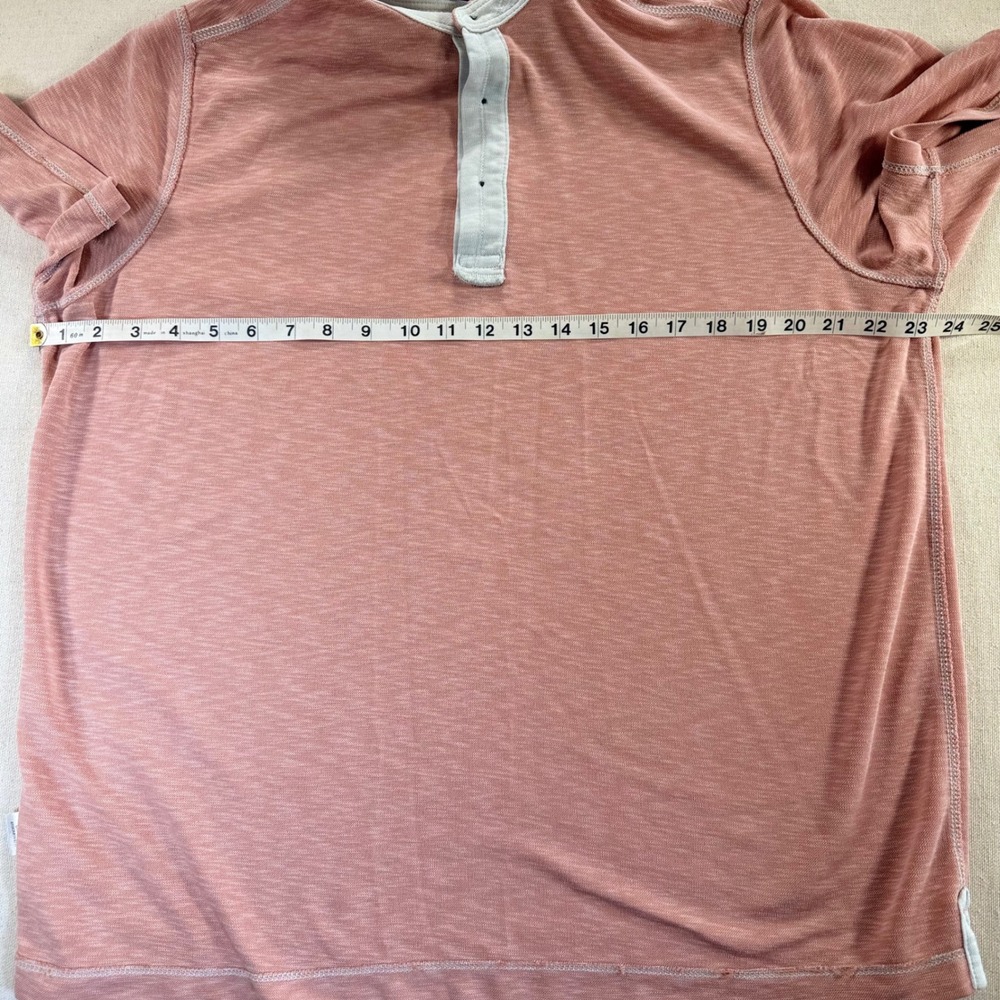 Johnston & Murphy Mens Pink Slub Modal Blend Polo Shirt Large Triple Stitch - Picture 3 of 10